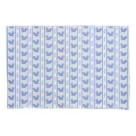 Esquilos e Hydrangeas Pillowcase