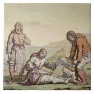 Esquimós, 1817 (gravura da cor)