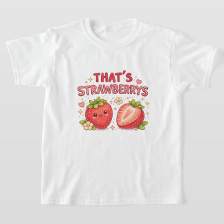 Essa é a camiseta Strawberrys Cute Kids