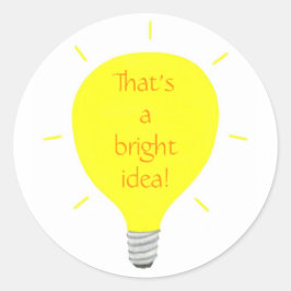 Essa é uma ideia brilhante, adesivos de lâmpada am