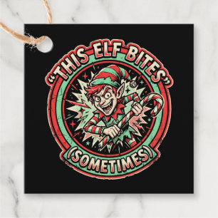 Essa Elfa Morde às Vezes Etiqueta de Presente de N