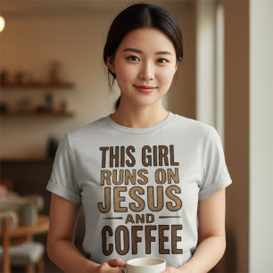 Essa garota corre em Jesus e café cristão