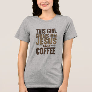 Essa garota corre em Jesus e café cristão Tri-B