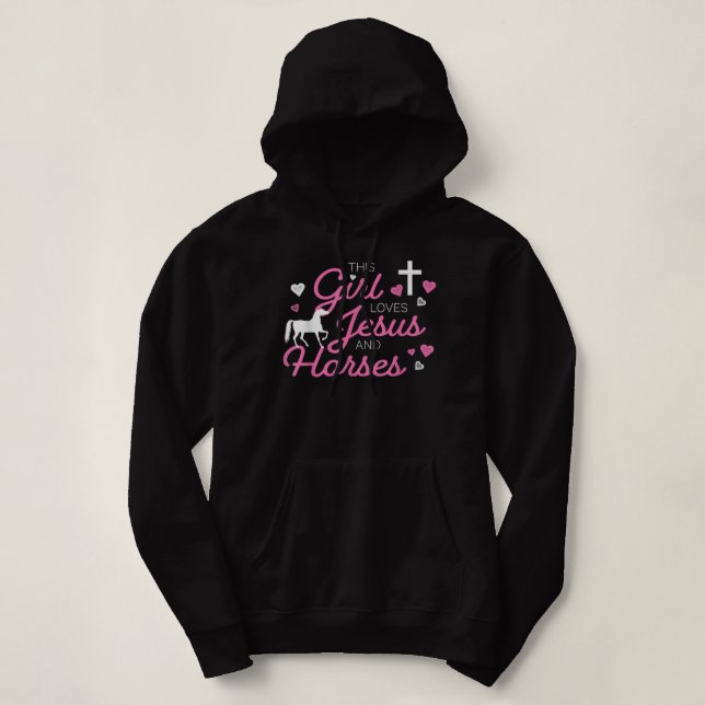 Essa Menina Ama A Camisa De Jesus E Cavalos (Frente do Design)