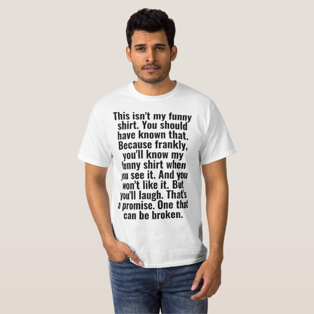 essa não é minha camisa engraçada (Frente Completa)