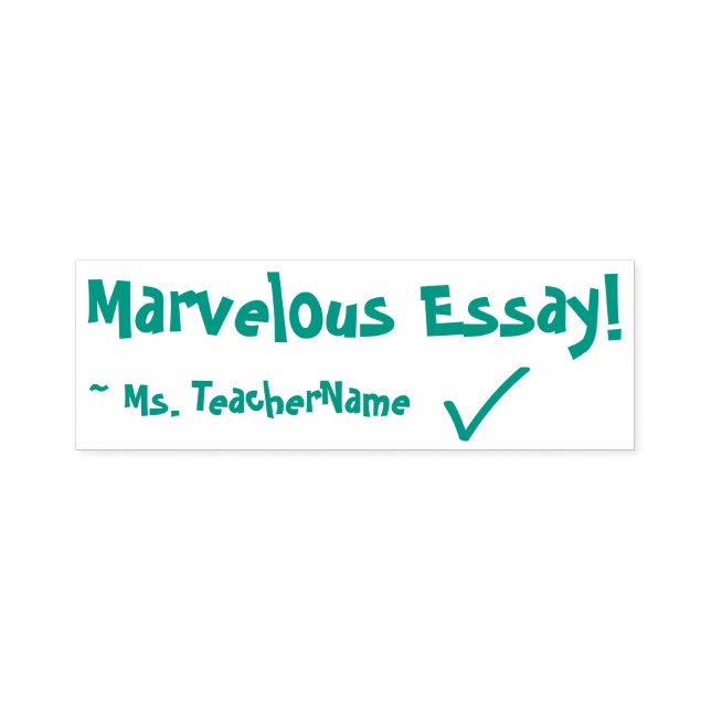 "Essay maravilhosa!" + Nome Educador Carimbo de Bo (Design)