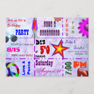 Esse convite dos anos 70