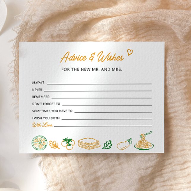 Esse é um cartão de conselho e desejos italiano ma (Criador carregado)