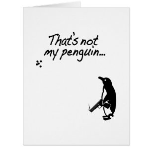 Esse não é o meu cartão vertical pinguim