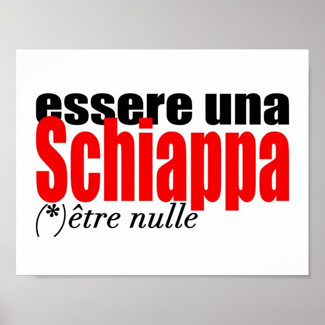 Esseruna Schiappa être nulle en français Poster (Frente)