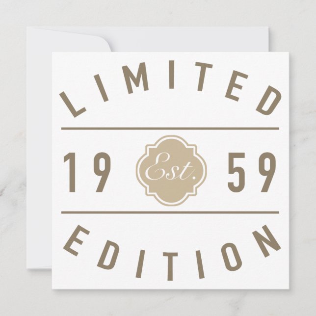 Est. Edição limitada de 1959 (Frente)