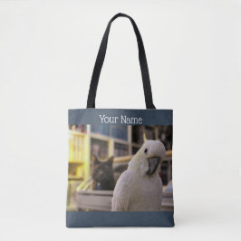 Está atrás de mim... não é? bolsa tote