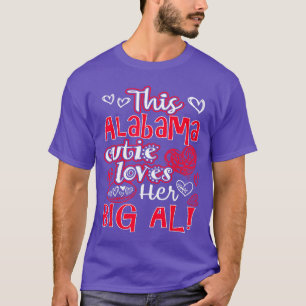 Esta Belezinha do Alabama Ama seu Camiseta de Fute