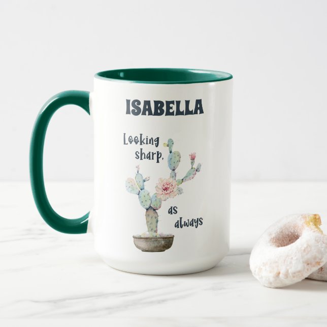 Está bem. Caneca personalizada (Com Donut)