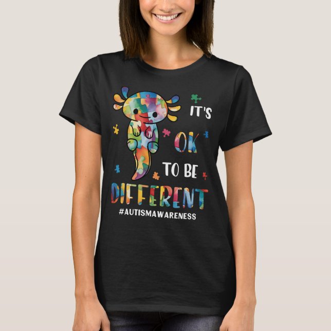 Está bem ser diferente. | Camisa de gentileza (Frente)