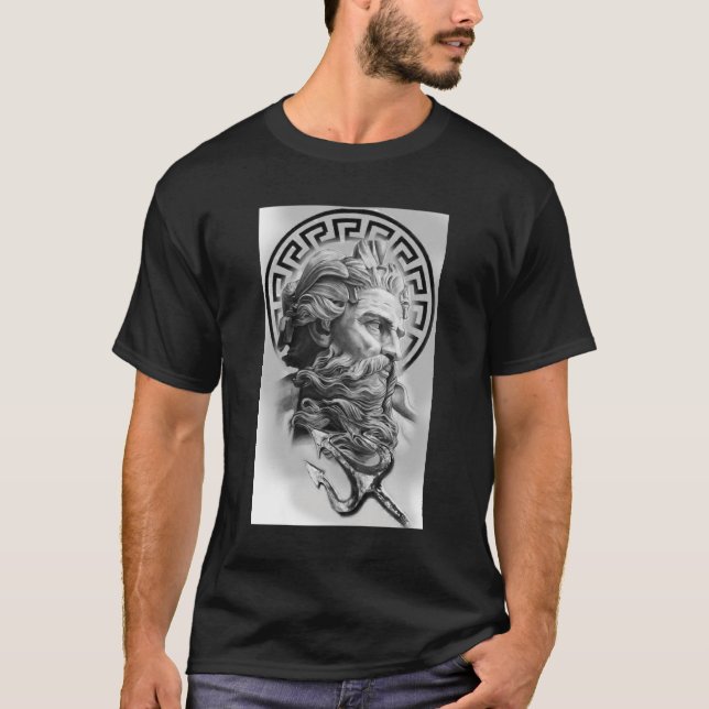 Esta camisa inspirada na mitologia grega. (Frente)