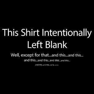 Esta Camisa Intencionalmente Em Branco