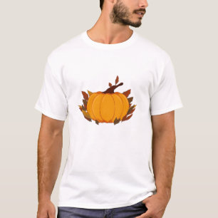 Esta camiseta de abóbora da colheita é perfeita pa