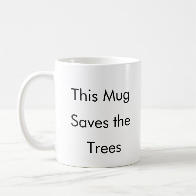 Esta caneca salva a caneca de café engraçada das á (Esquerda)