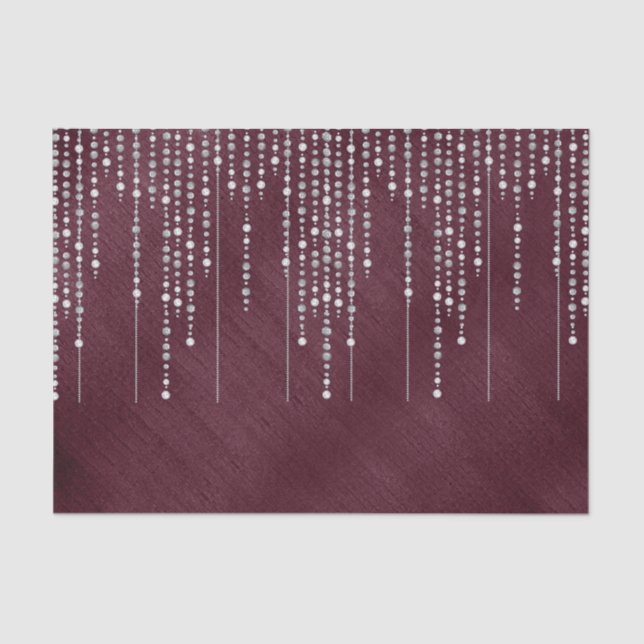 Está chovendo colares de pérolas! Papel tecidular (Frente )