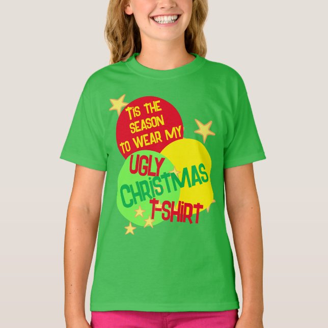 Esta é a camiseta de Natal feia do garoto (Frente)