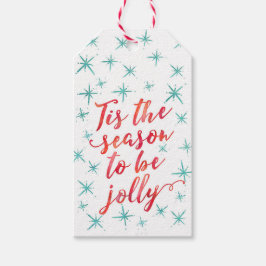 Esta é a estação das etiquetas de presentes em flo