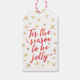 Esta é a estação de etiquetas de presentes em floc