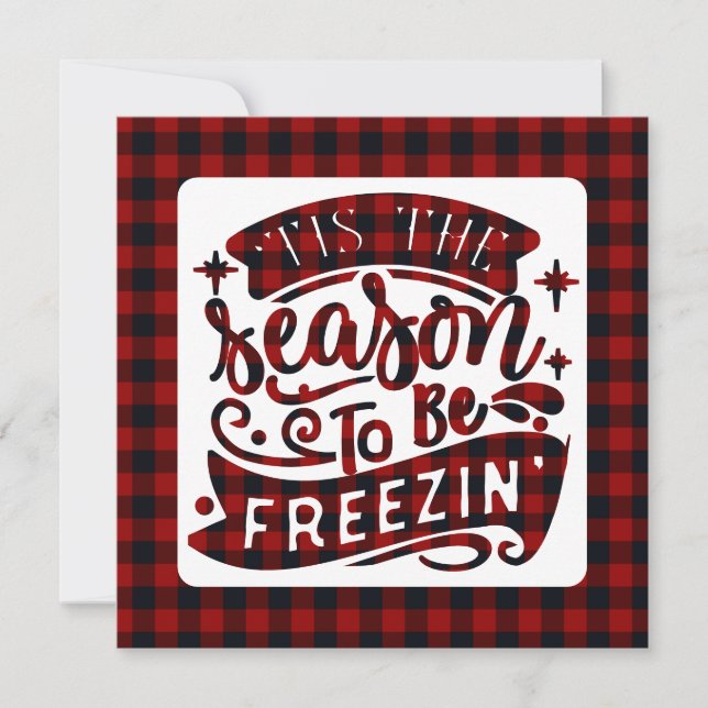 Esta é a estação para ser Freezin Buffalo Xadrez W (Frente)