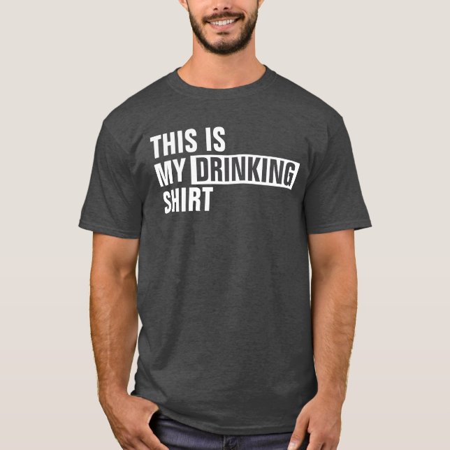 Esta é a minha camisa de BEBENDO (Frente)
