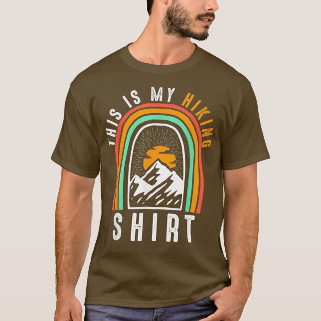 Esta É A Minha Camisa De Caminhada Design Engraçad (Frente)