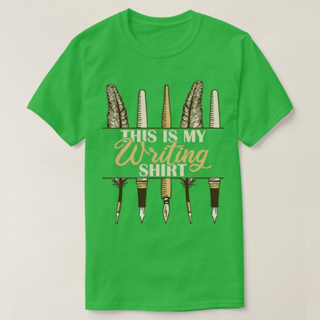 Esta É A Minha Camisa De Escrevendo (Frente do Design)