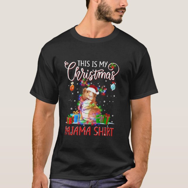 Esta é a minha camisa de Natal Pajama Guiné Pig Ch (Frente)