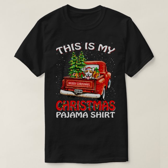 Esta É A Minha Camisa De Pajama De Natal Pembroke  (Frente do Design)
