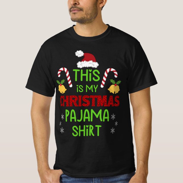 Esta é a minha camisa de pijama de Natal (Frente)