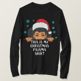 Esta é a minha camisa feia do pijama de natal