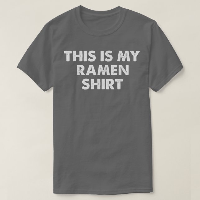 Esta é a minha camisa Ramen Engraçada Sarcástica S (Frente do Design)