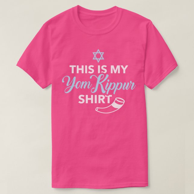 Esta é a minha camisa Yom Kippur (Frente do Design)