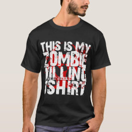Esta é a minha camiseta Zombie matando