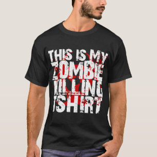 Esta é a minha camiseta Zombie matando