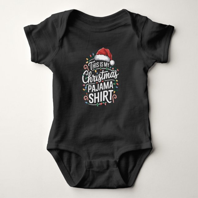 Esta É A Minha Família De Camisas Pajama De Natal  (Frente)