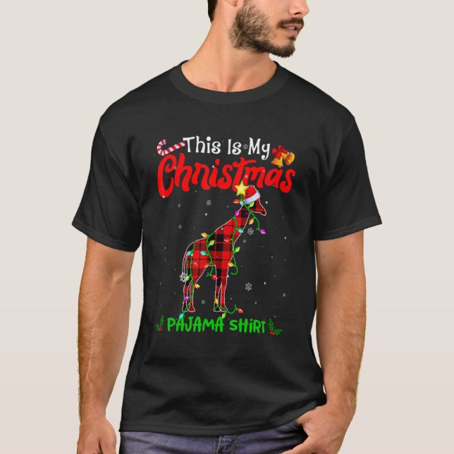 Esta É A Minha Girafa De Natal Pajama A Camisa Buf (Frente)