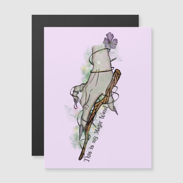 Esta É A Minha Mão Mágica - Mão De Bruxa Gótica (Frente/Verso)