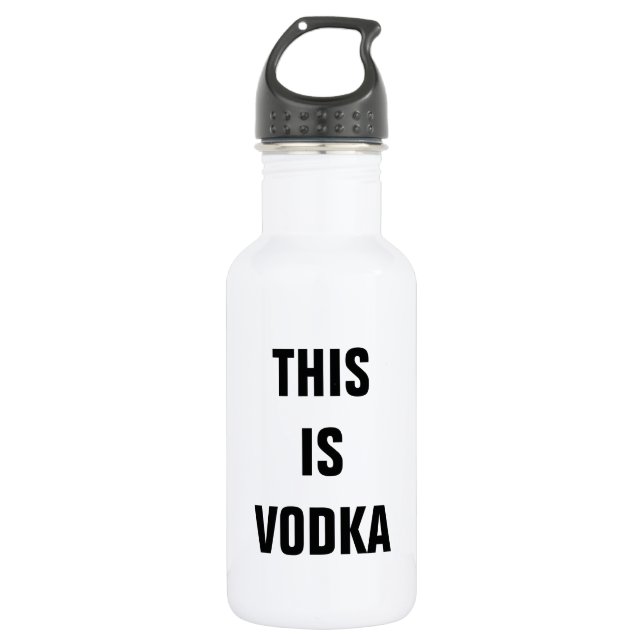 Esta é garrafa de água da vodca (Frente)