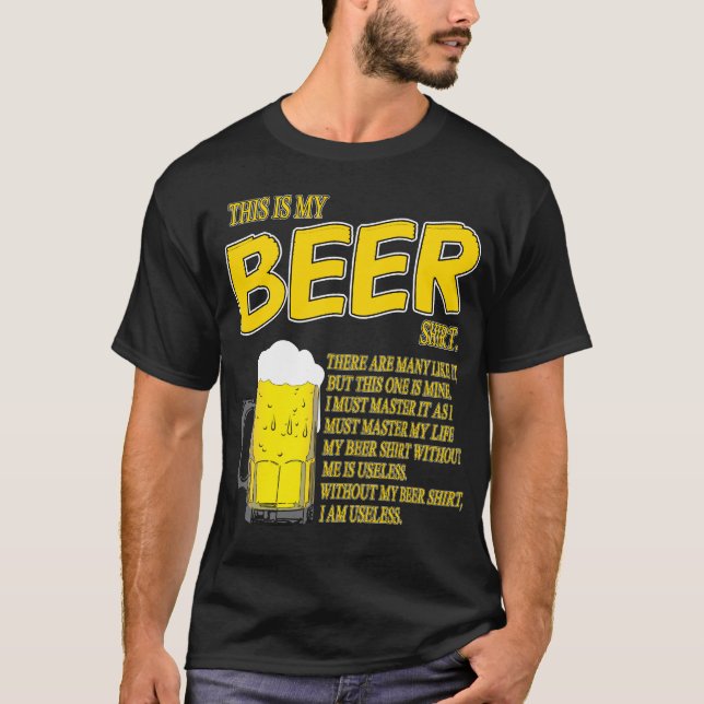 Esta é minha camisa da cerveja (Frente)