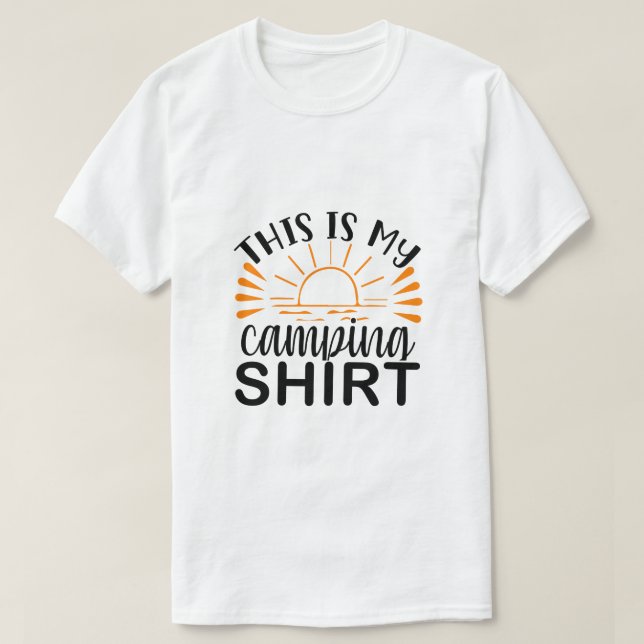 Esta é Minha Camisa de Acampamento (Frente do Design)