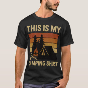 Esta É Minha Camisa de Acampamento Fogueira de Aca