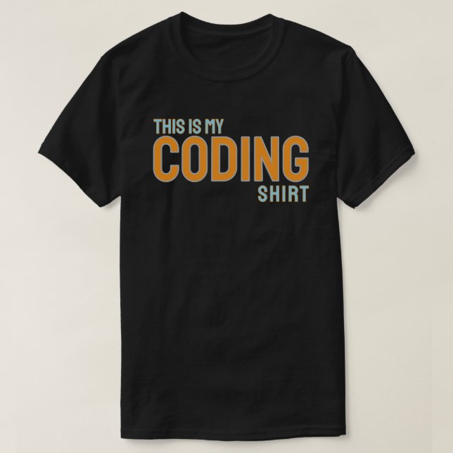 Esta é minha camisa de codificação (Frente do Design)