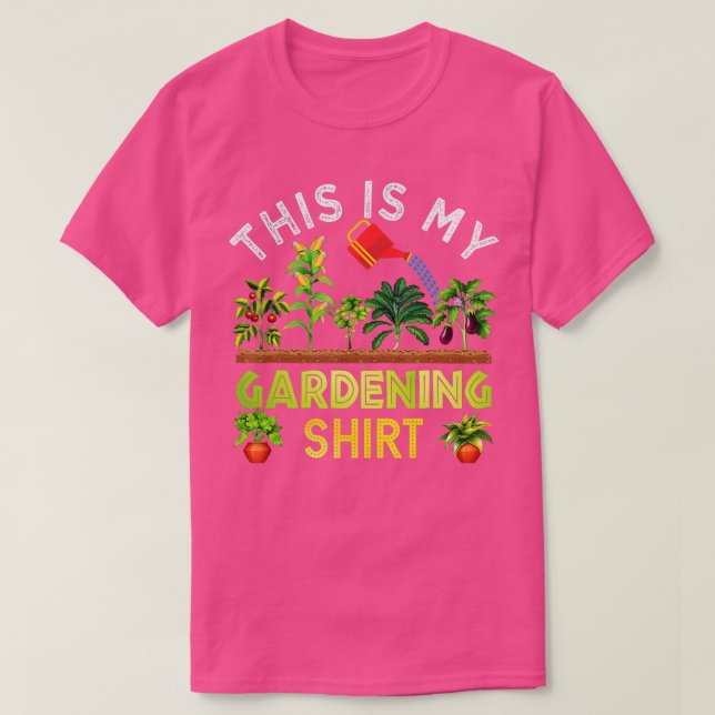 Esta É Minha Camisa De Jardinagem Engraçada Garden (Frente do Design)