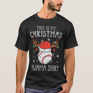 Esta é Minha Camisa de Natal de Beisebol de Natal