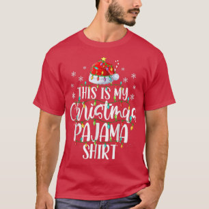 Esta é Minha Camisa de Natal Divertida Luzes de Na